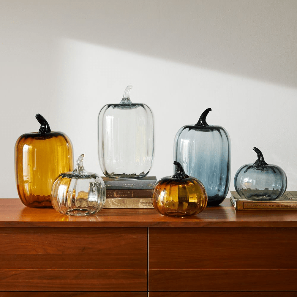 West Elm + Glass Pumpkin