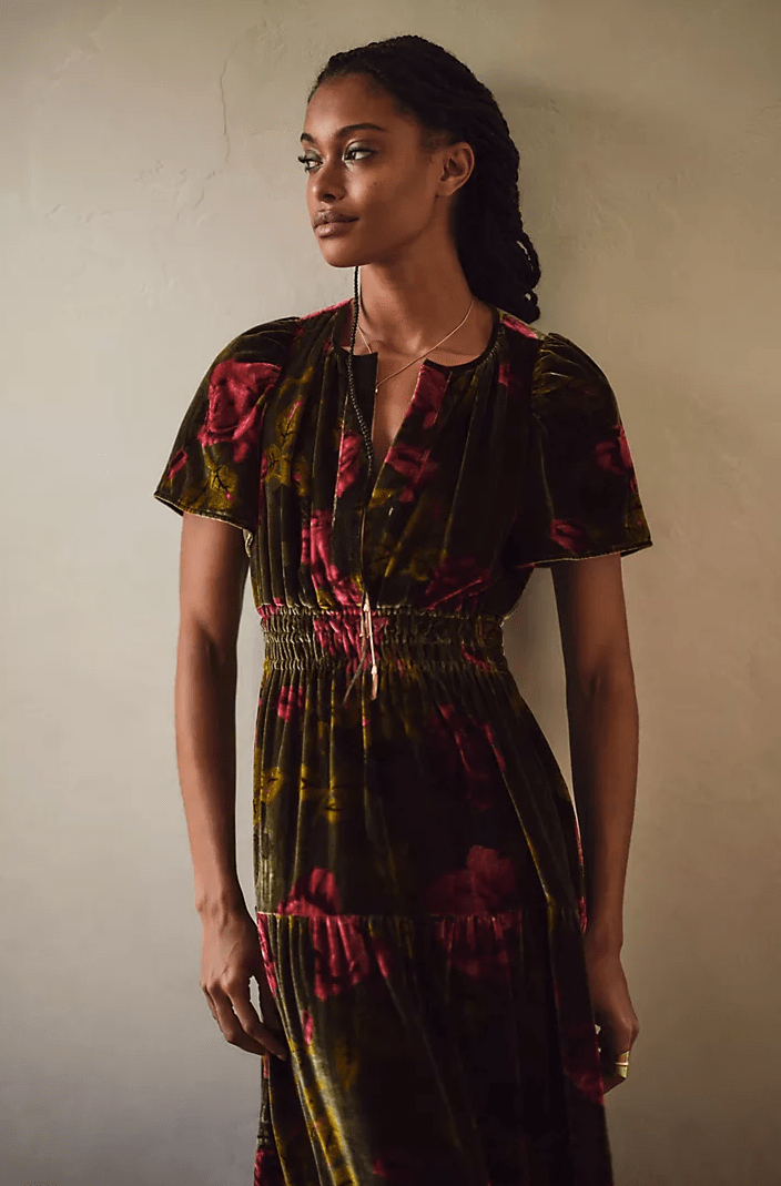 Anthropologie + The Somerset Maxi Dress Velvet Edition