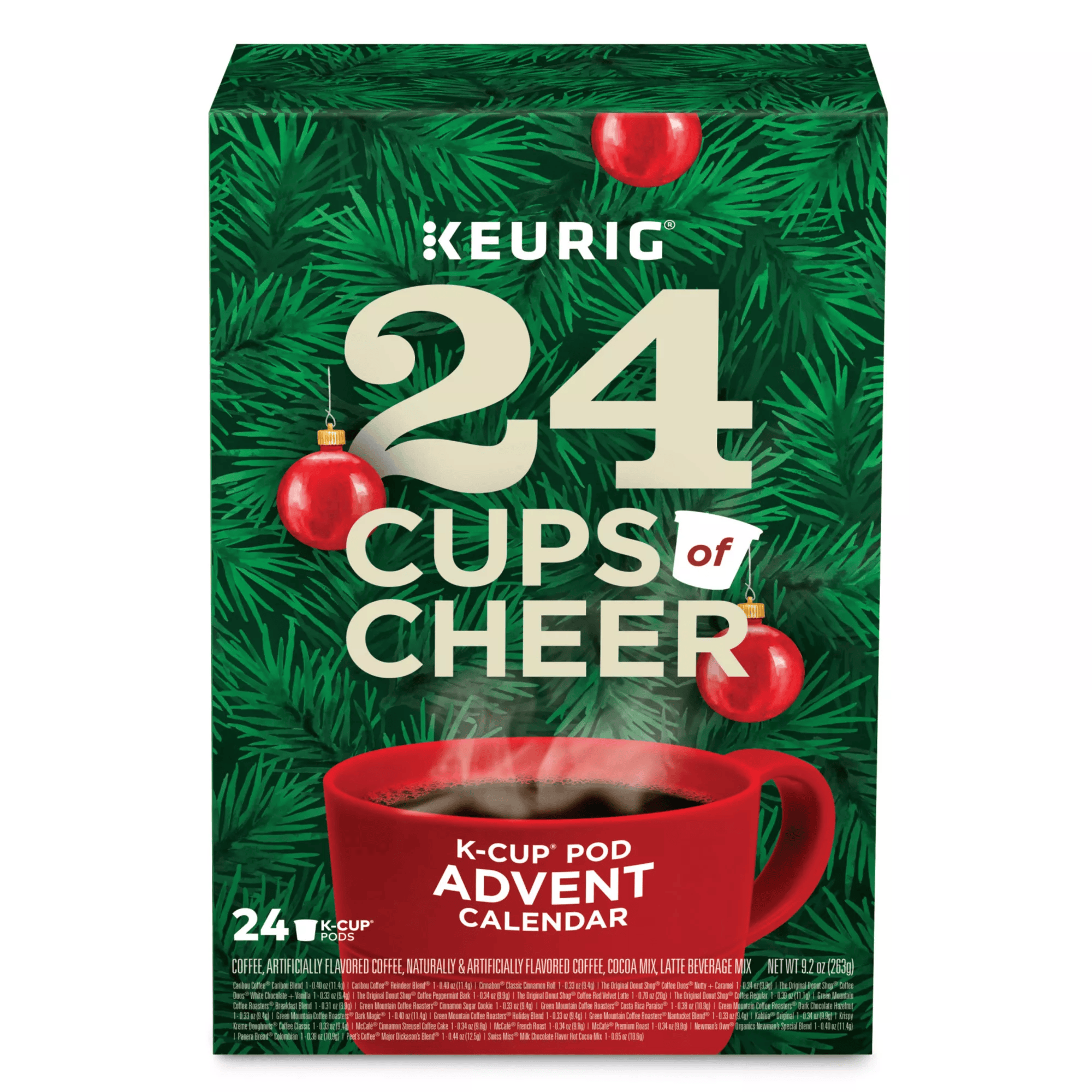 Keurig + Cups of Cheer Advent Calendar KCup® Pods 24Count