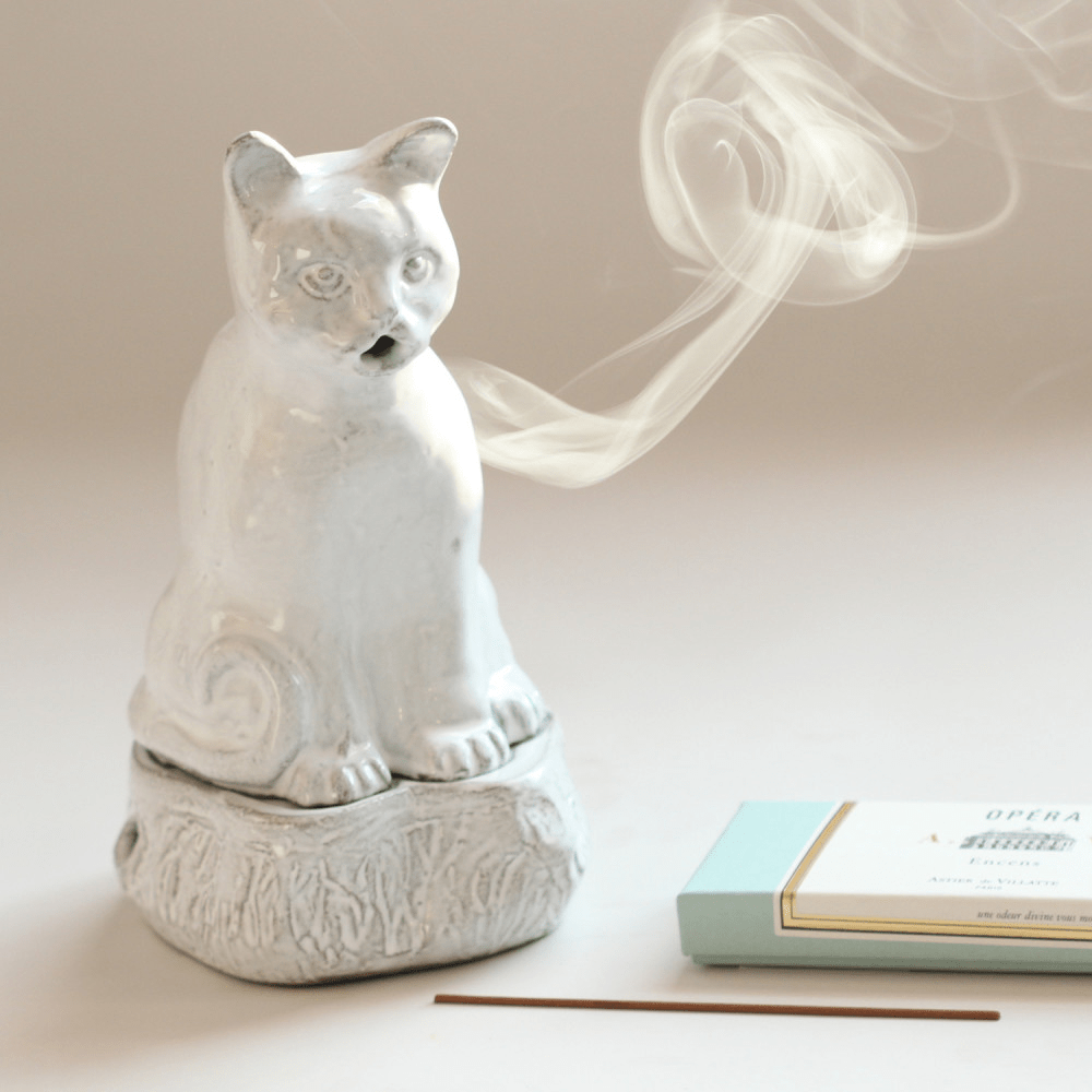 Astier de Villatte + Setsuko Cat Incense Burner