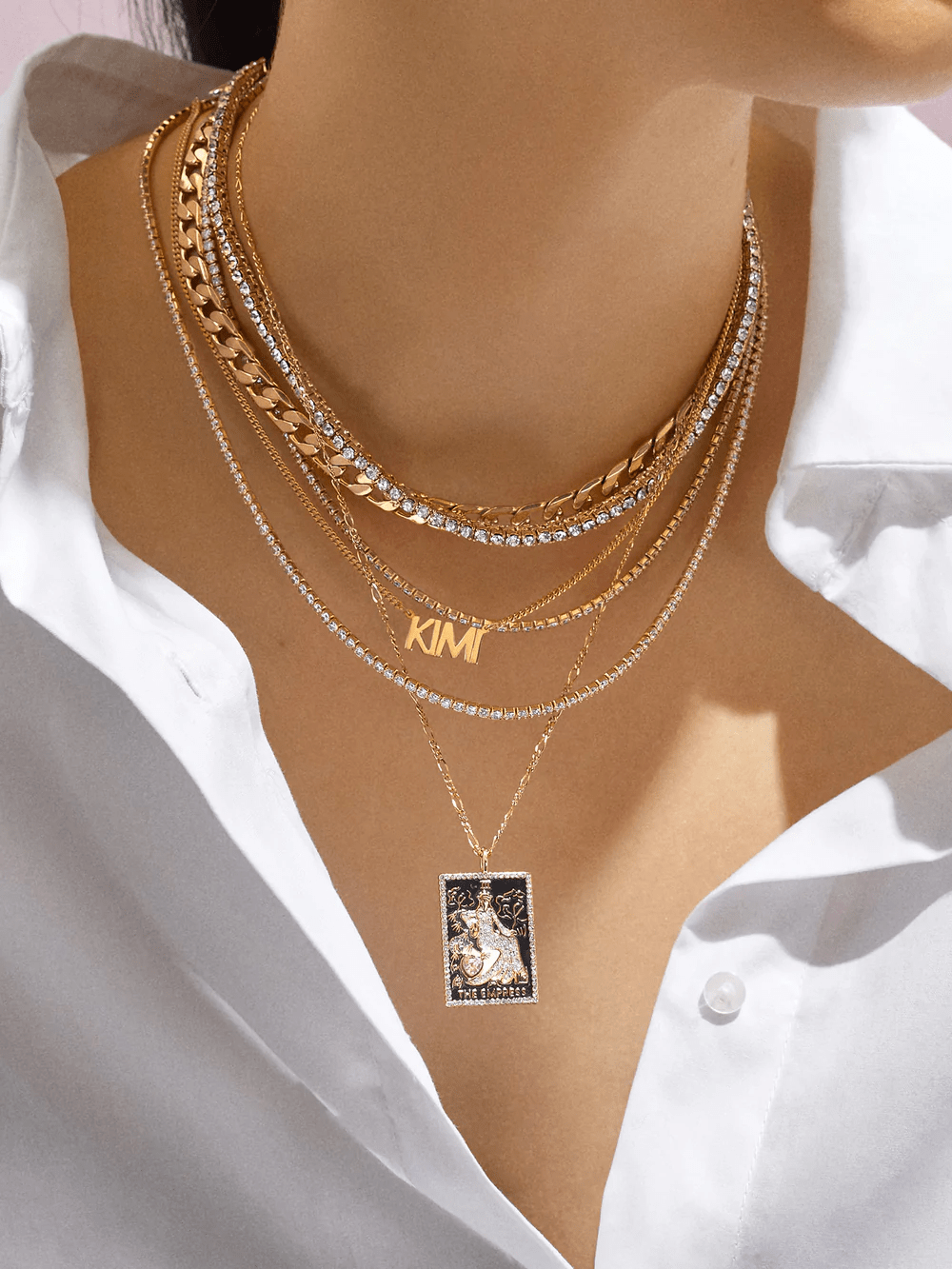 BaubleBar + Tarot Card Necklace The Empress