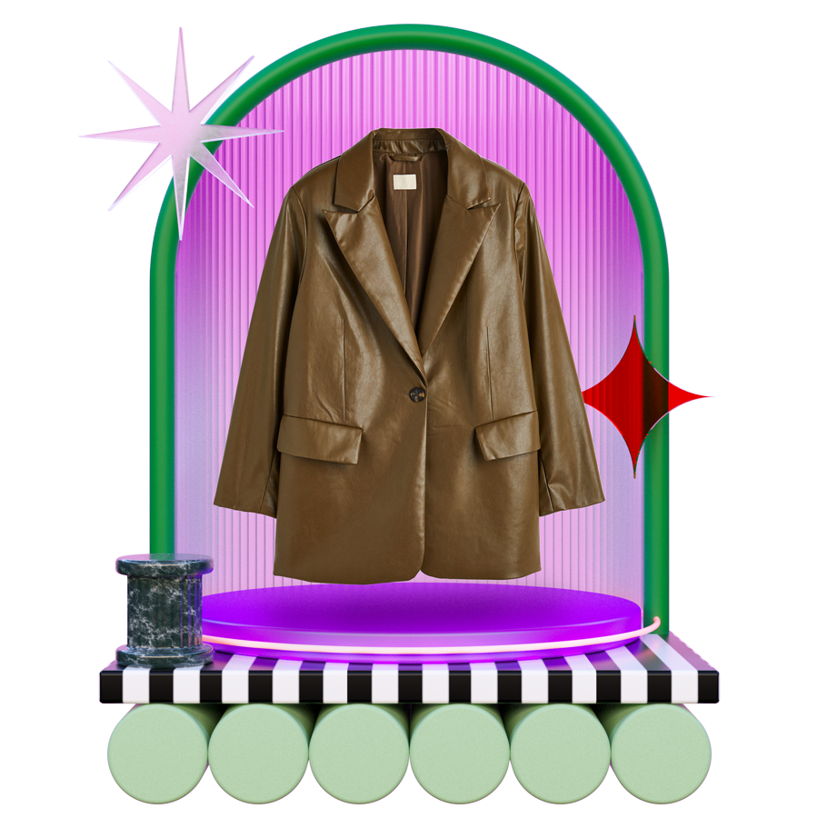 H&M + Oversized Singlebreasted Jacket