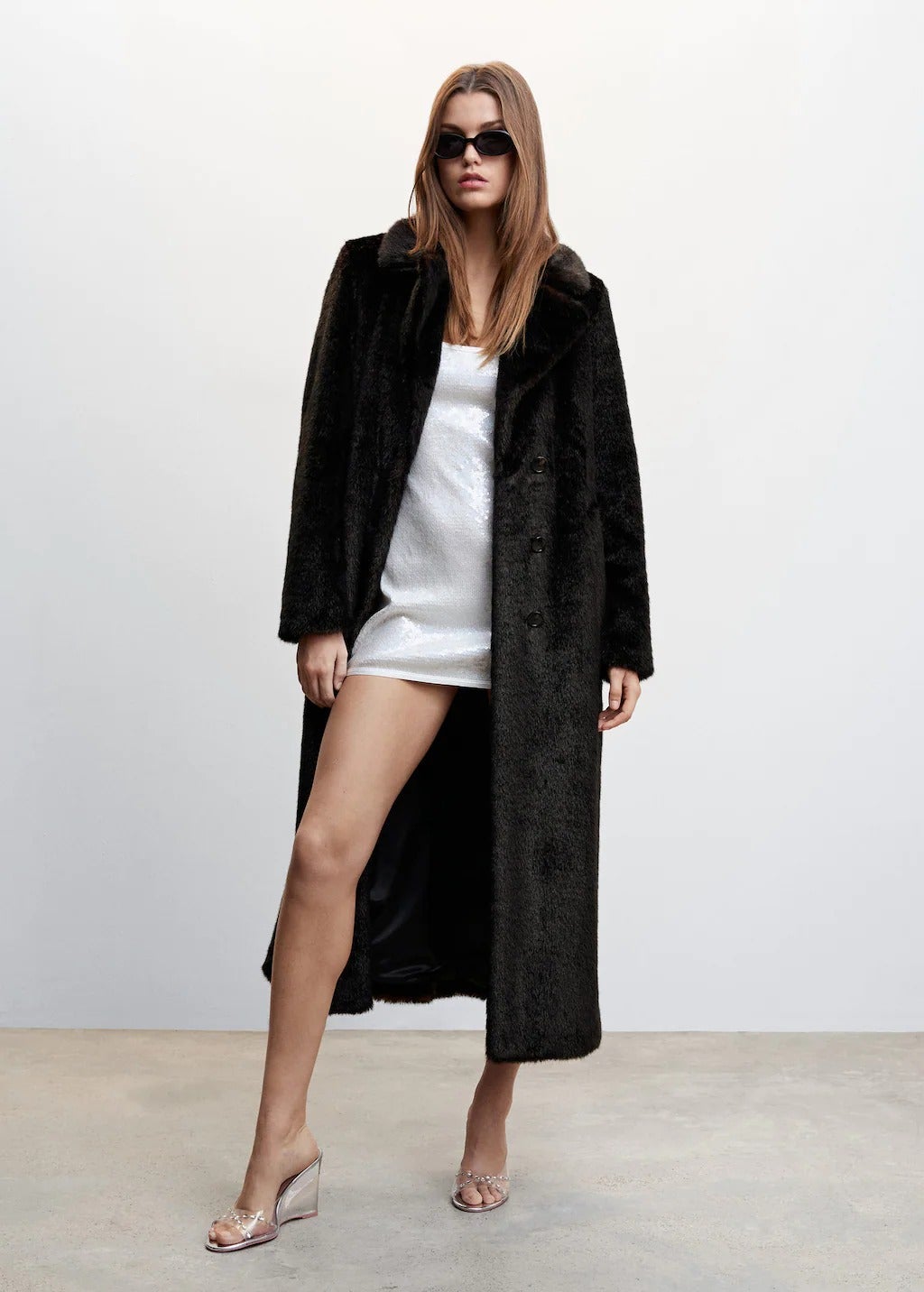 Camille x Mango + Fluffy Long Coat