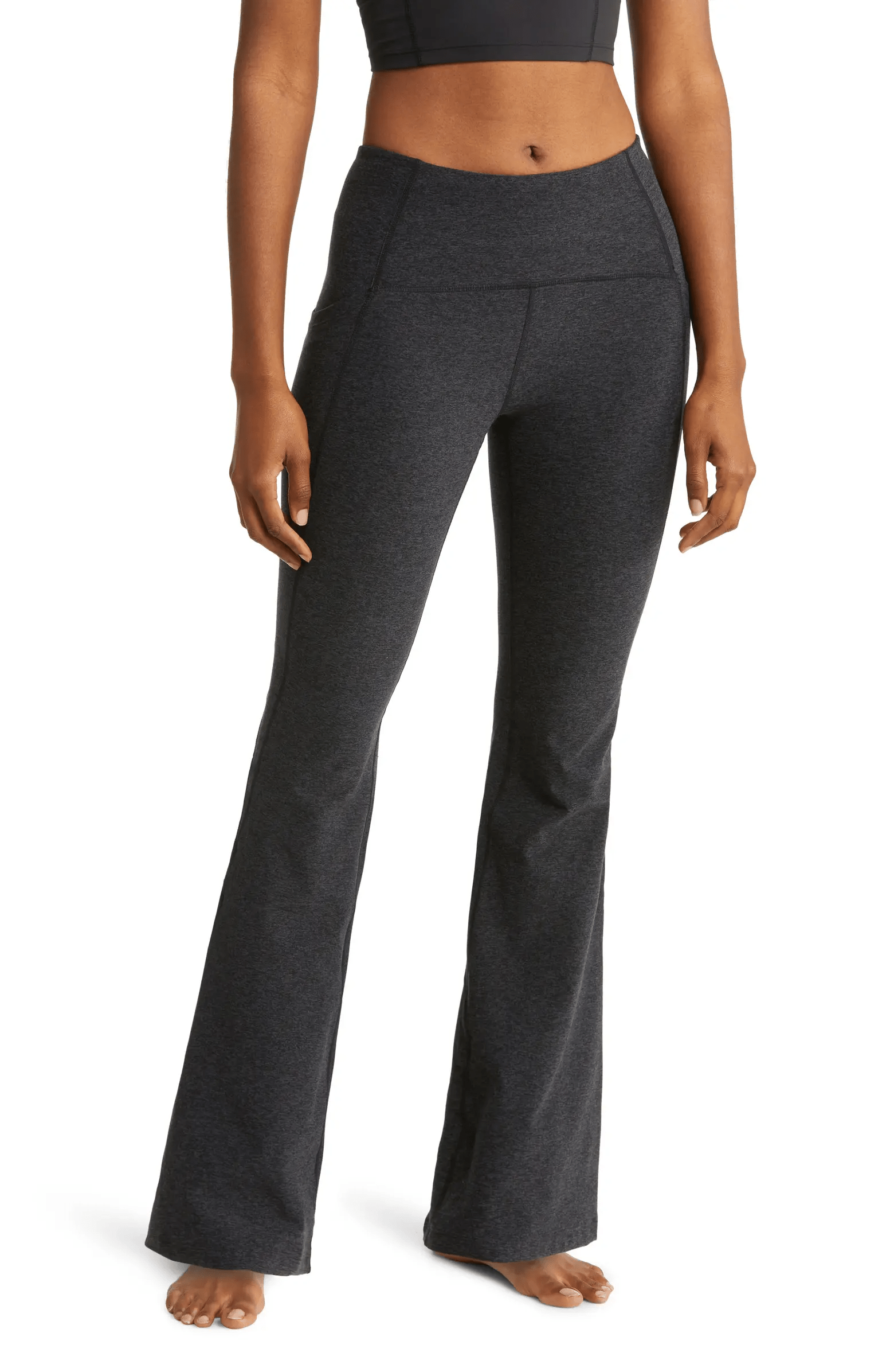 Zella + Restore Soft High Waist Pocket Flare Leggings