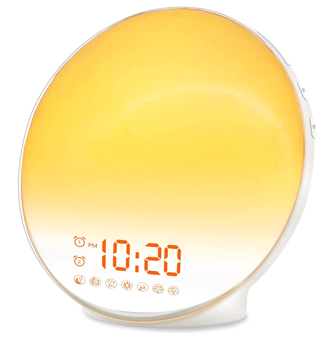 JALL + Wake Up Light Sunrise Alarm Clock
