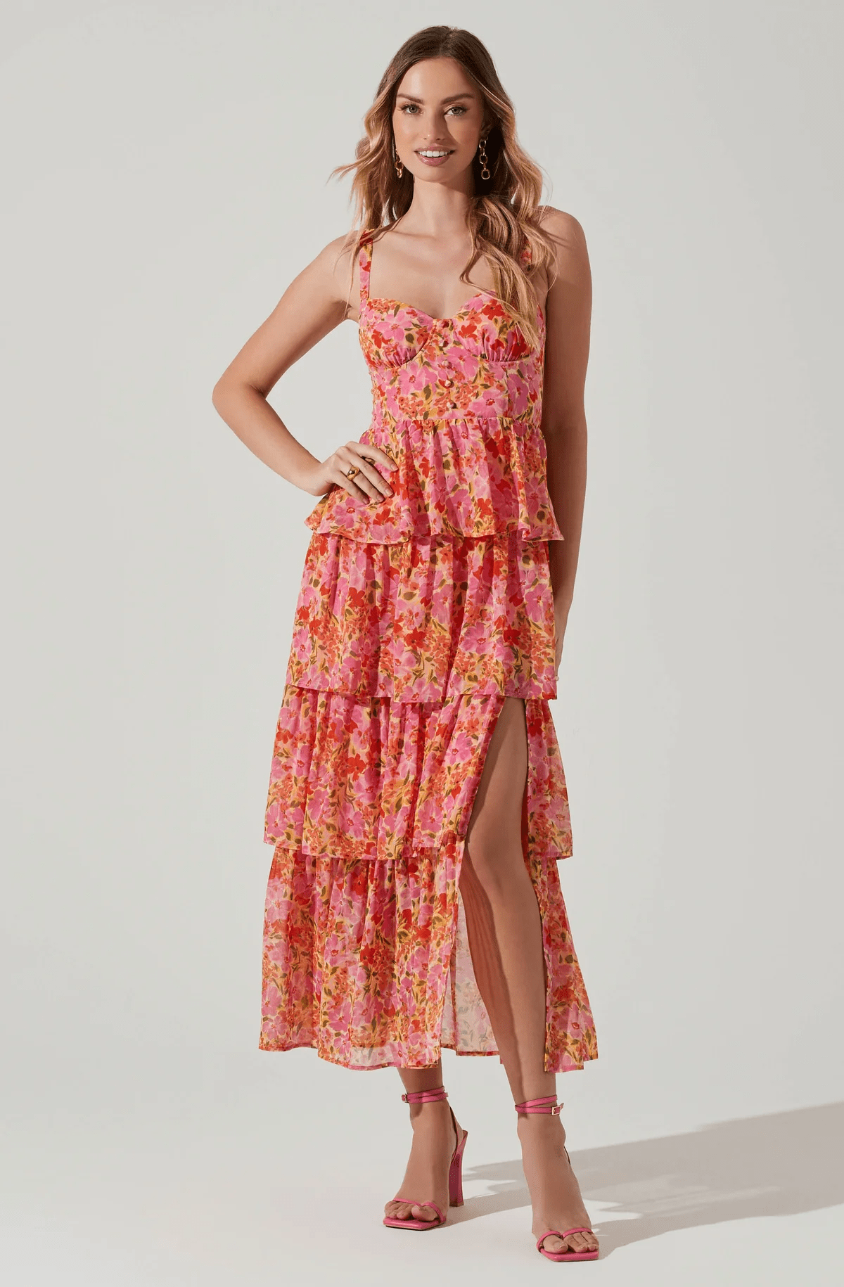 ASTR The Label + Midsummer Floral Tiere Maxi Dress