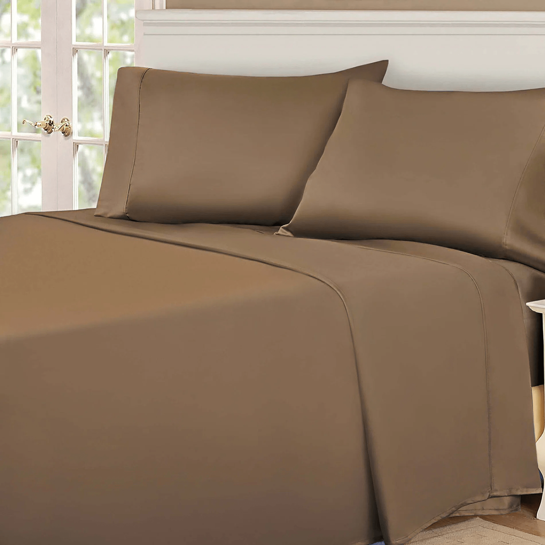 Elder & Ivory + Vandemark Egyptian Cotton Sateen Sheet Set