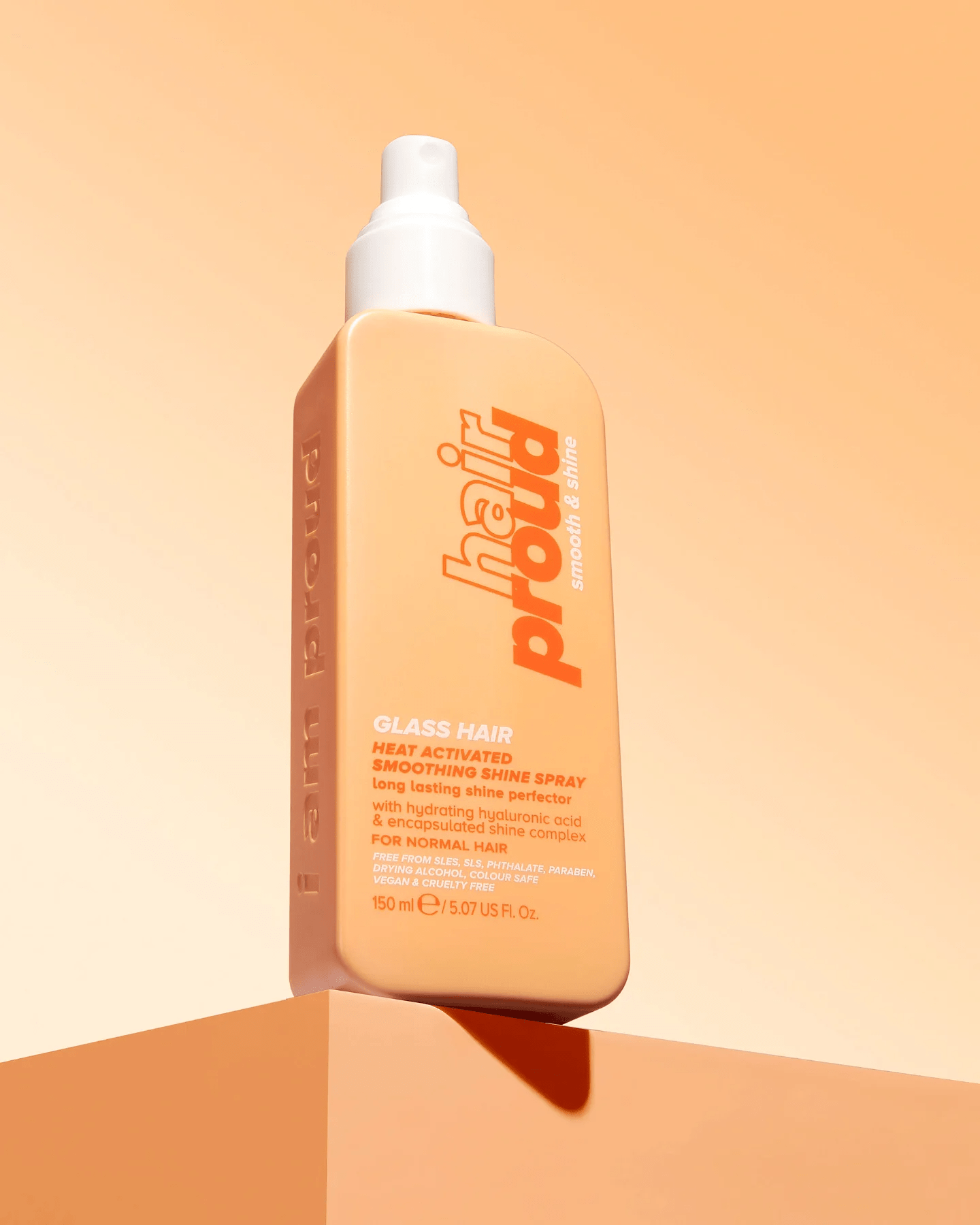 Hair Proud + Glass Hair Heat Activated Smoothing Shine Spray