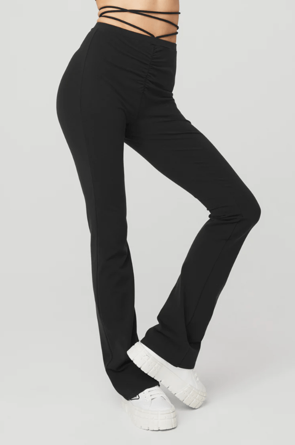 Alo Yoga + Airbrush HighWaist Cinch Flare Leggings