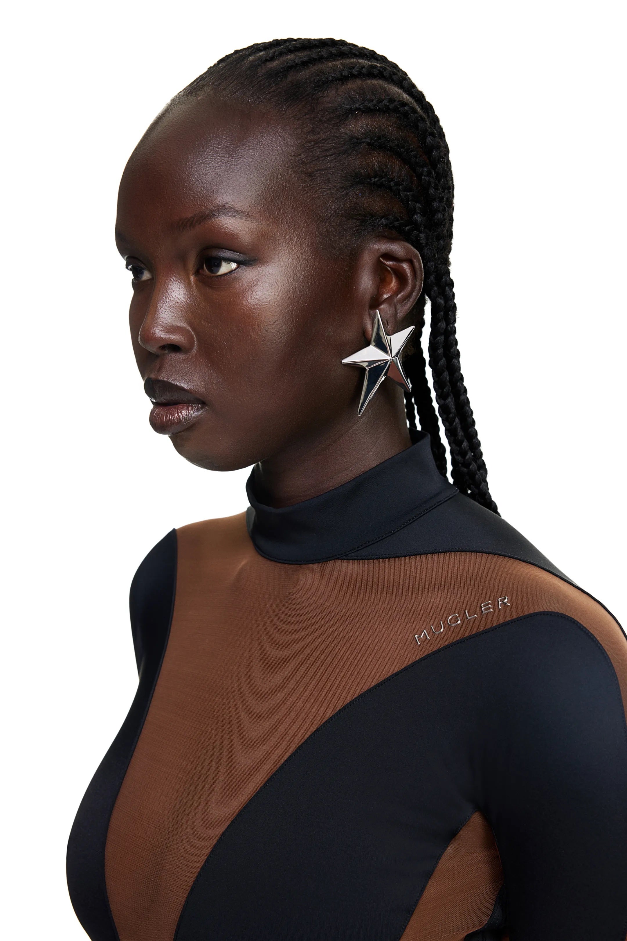 H&M x Mugler + StarShaped Earrings