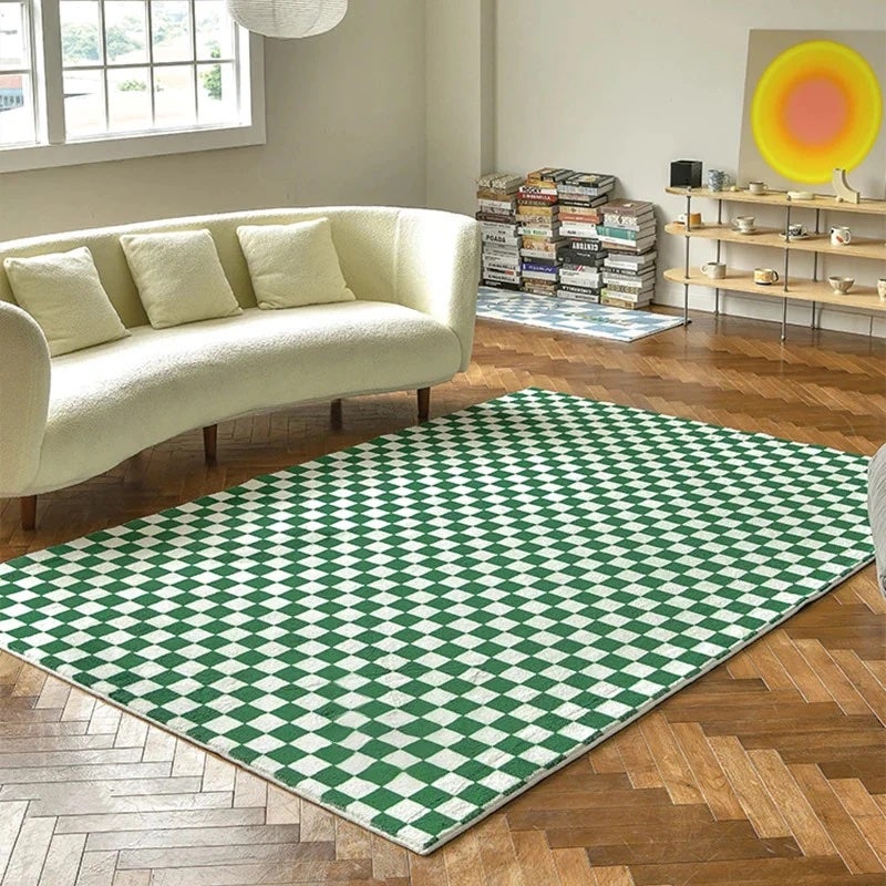 Wilder Home + Plush Checkered Rug