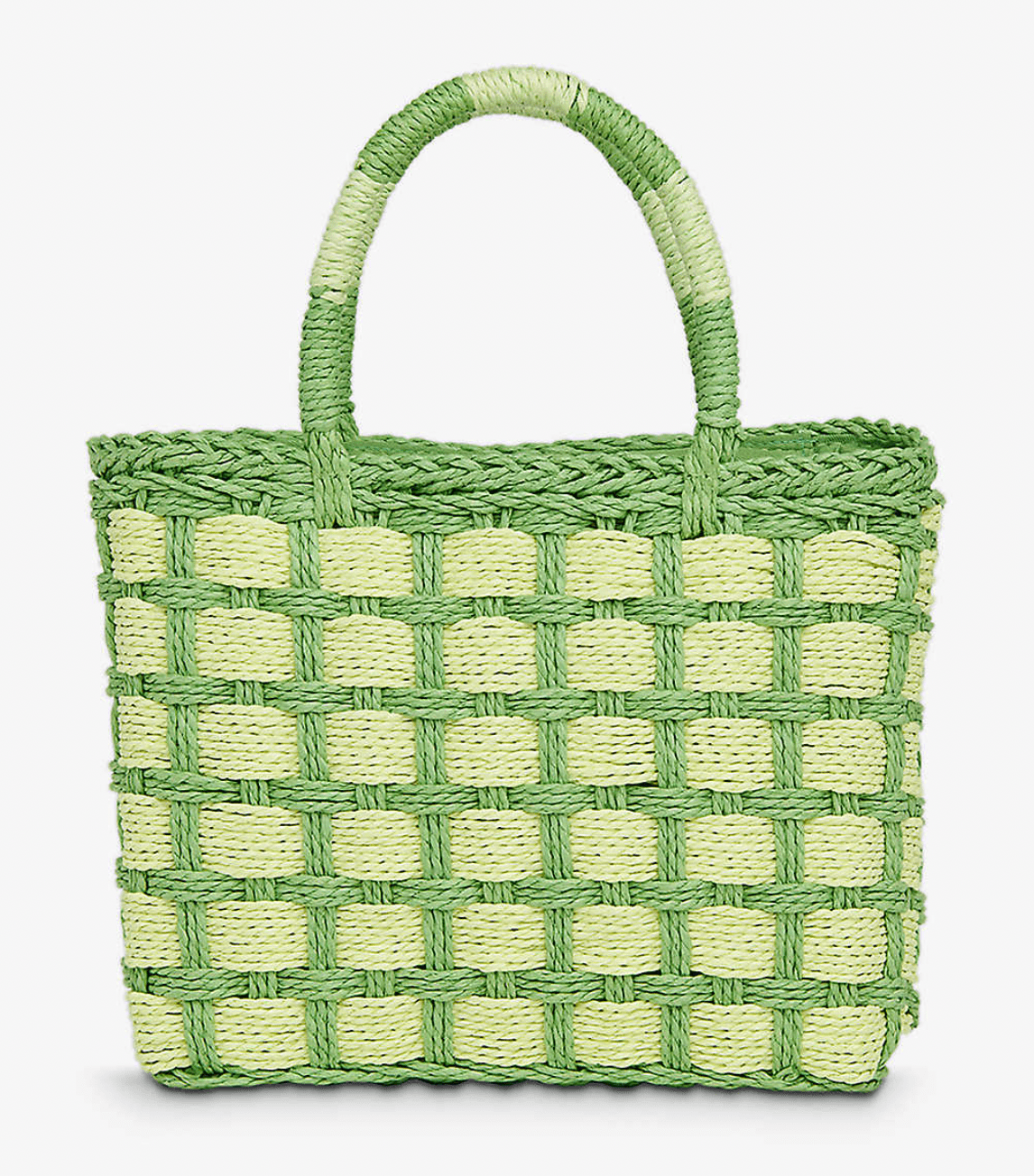 Whistles + Tillie Checkerboard Straw Tote Bag