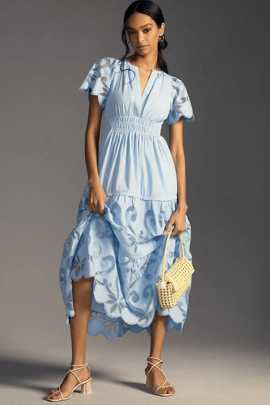 Anthropologie + The Somerset Maxi Dress Cutwork Edition