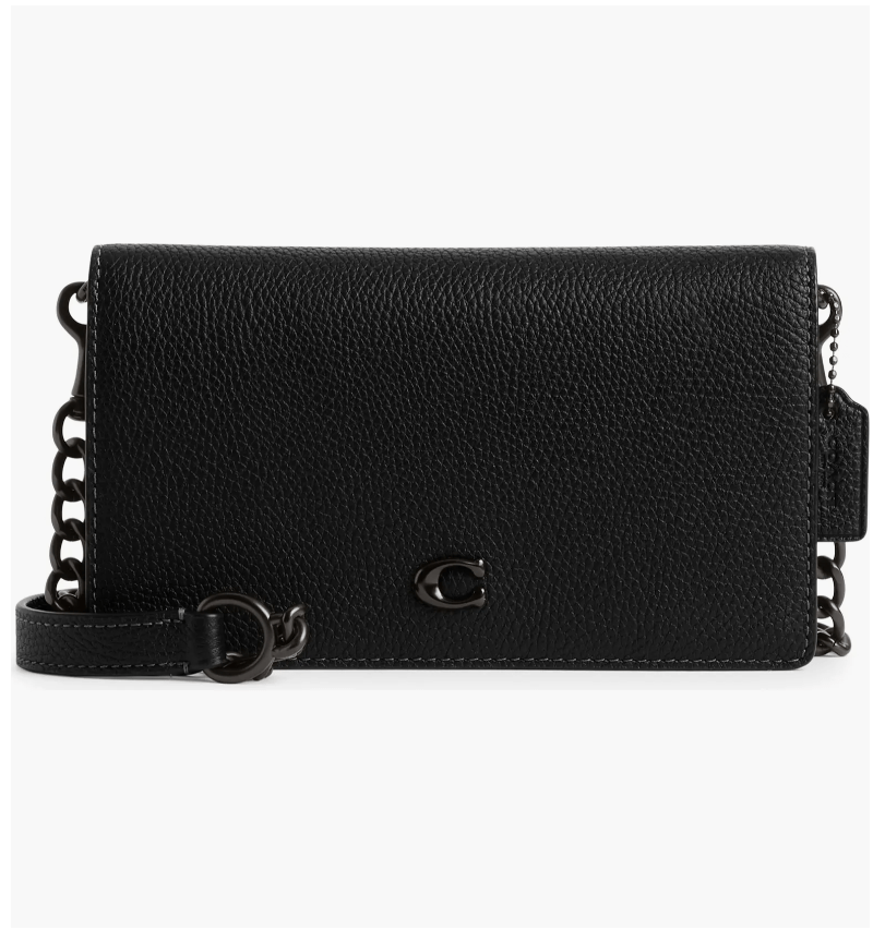 Coach + Polished Pebble Leather Crossbody Bag