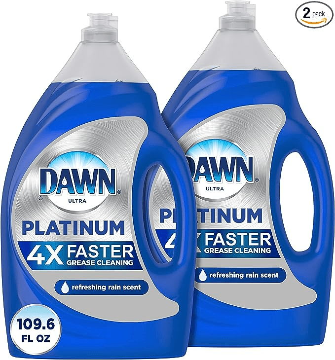 Dawn + Platinum Dish Soap Liquid 54.8 fl oz Pack of 2