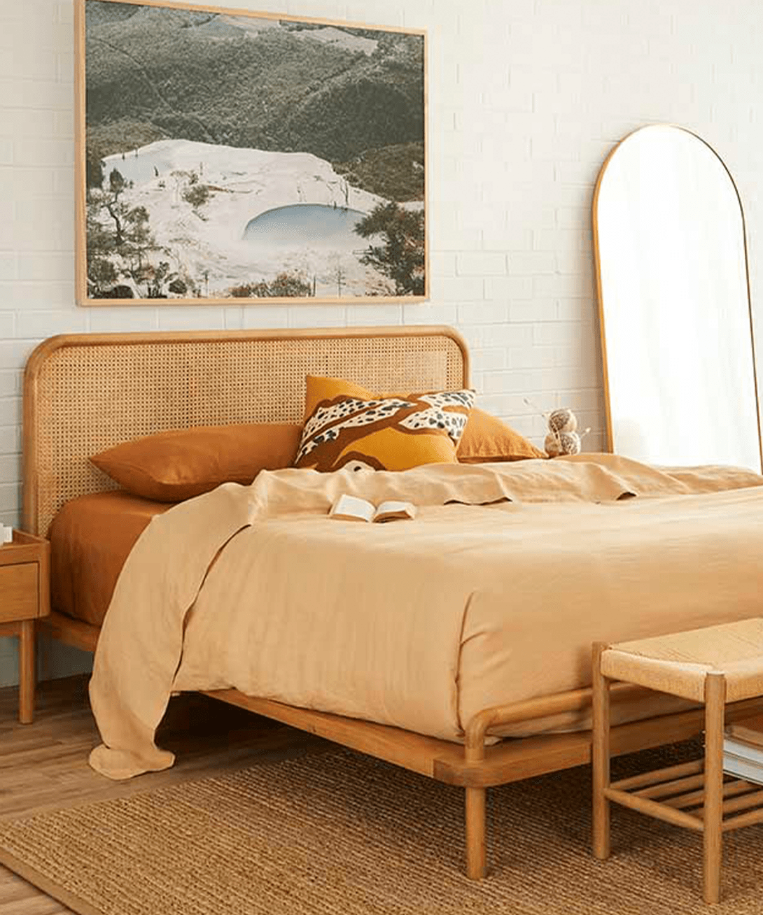 Life Interiors + Norah Rattan Queen Bed