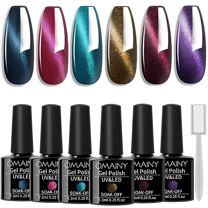 Omainy + Cat Eye Gel Nail Polish Set