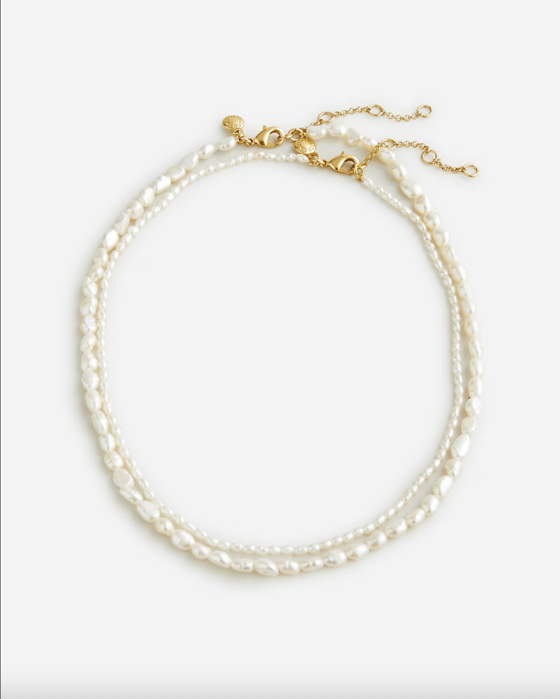 J.Crew + DoubleStrand Freshwater Pearl Necklace