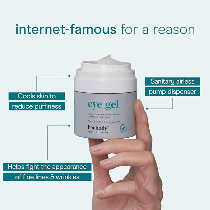 Baebody + Cooling Eye Gel For Dark Circles & Puffiness