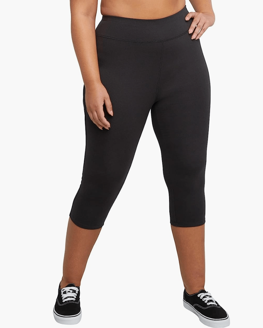 Just My Size + Plus Size Stretch Jersey Capri Leggings