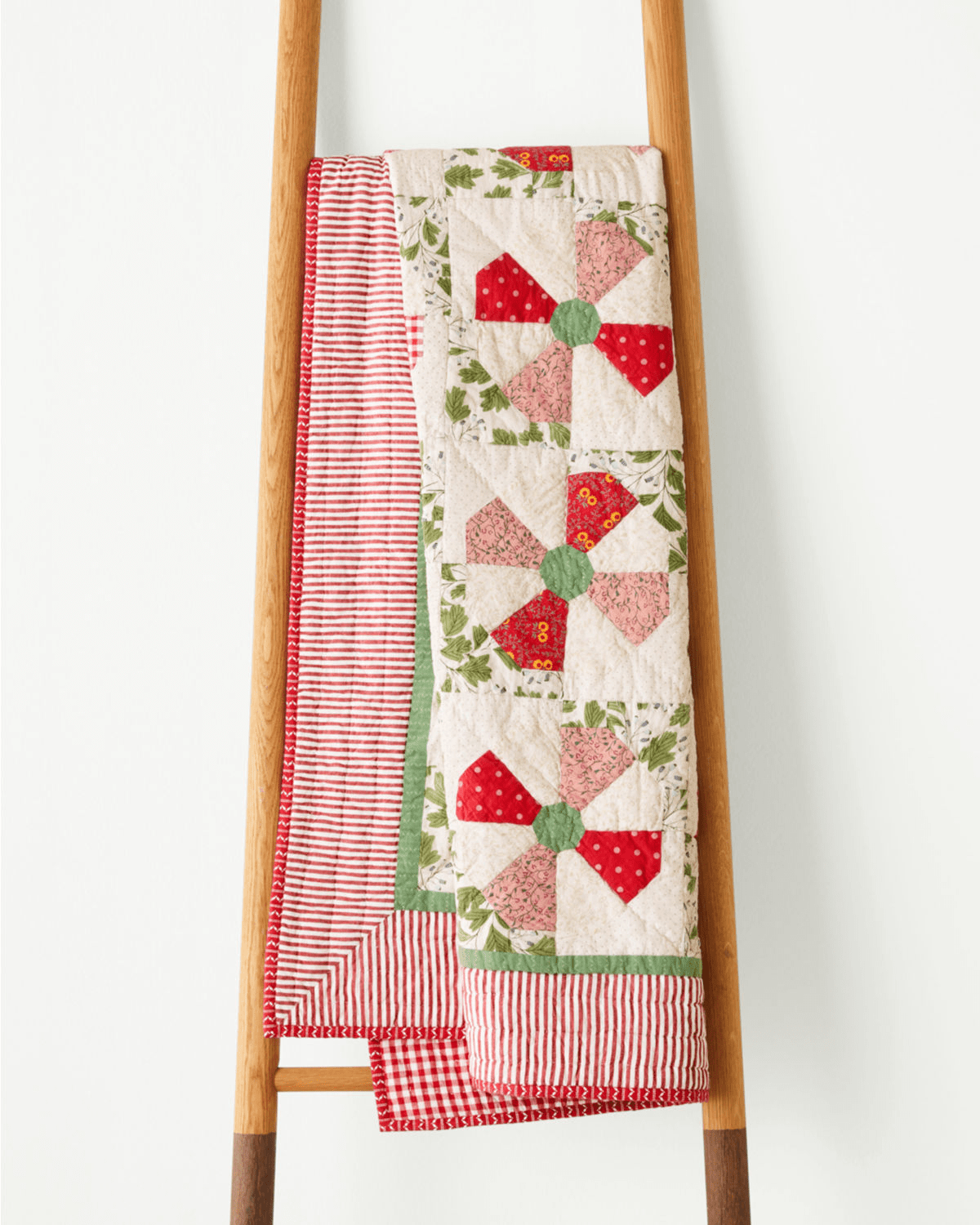 Hill + Peppermint Patchwork Throw