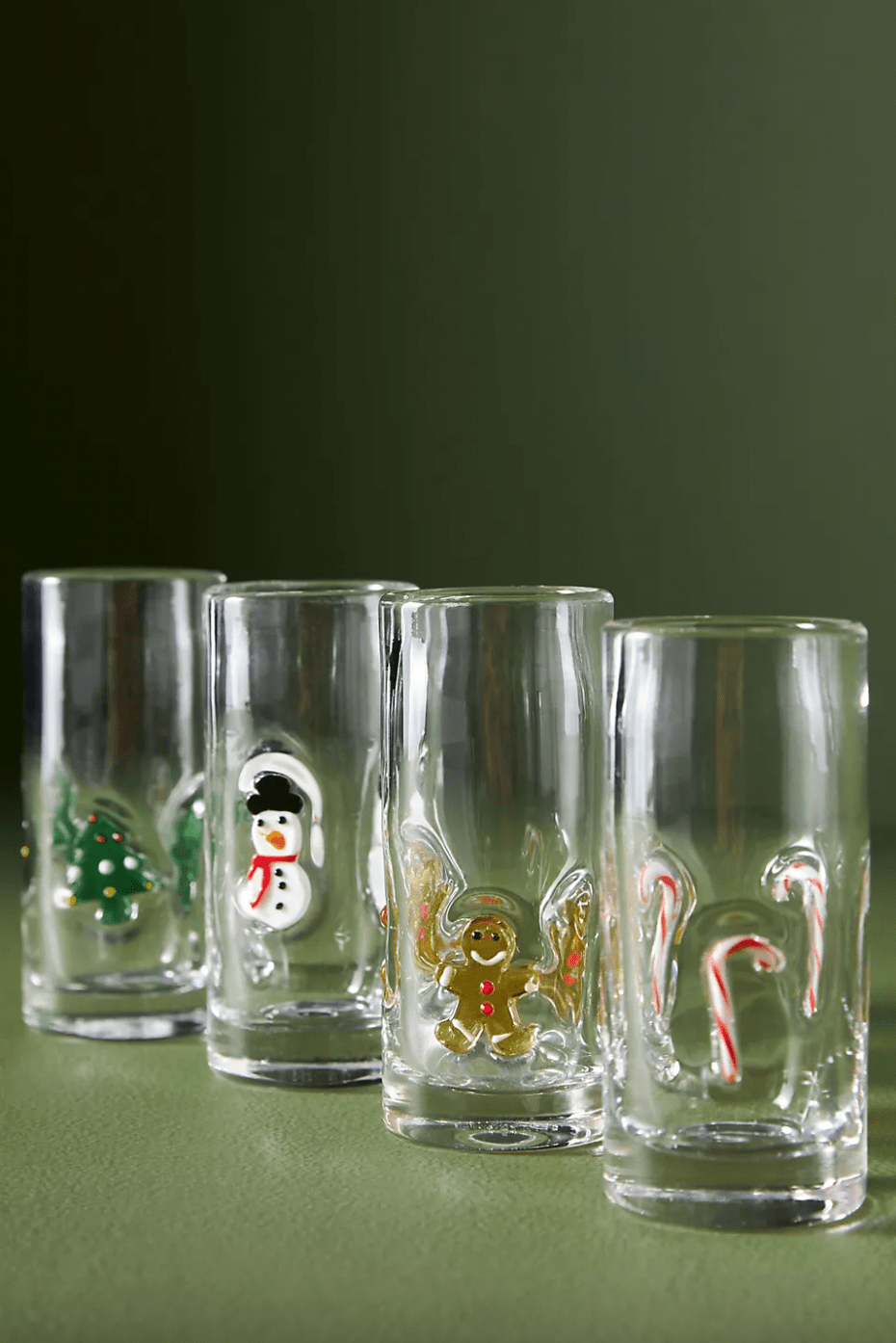 Anthropologie + Festive Icon Shot Glasses, Set of 4