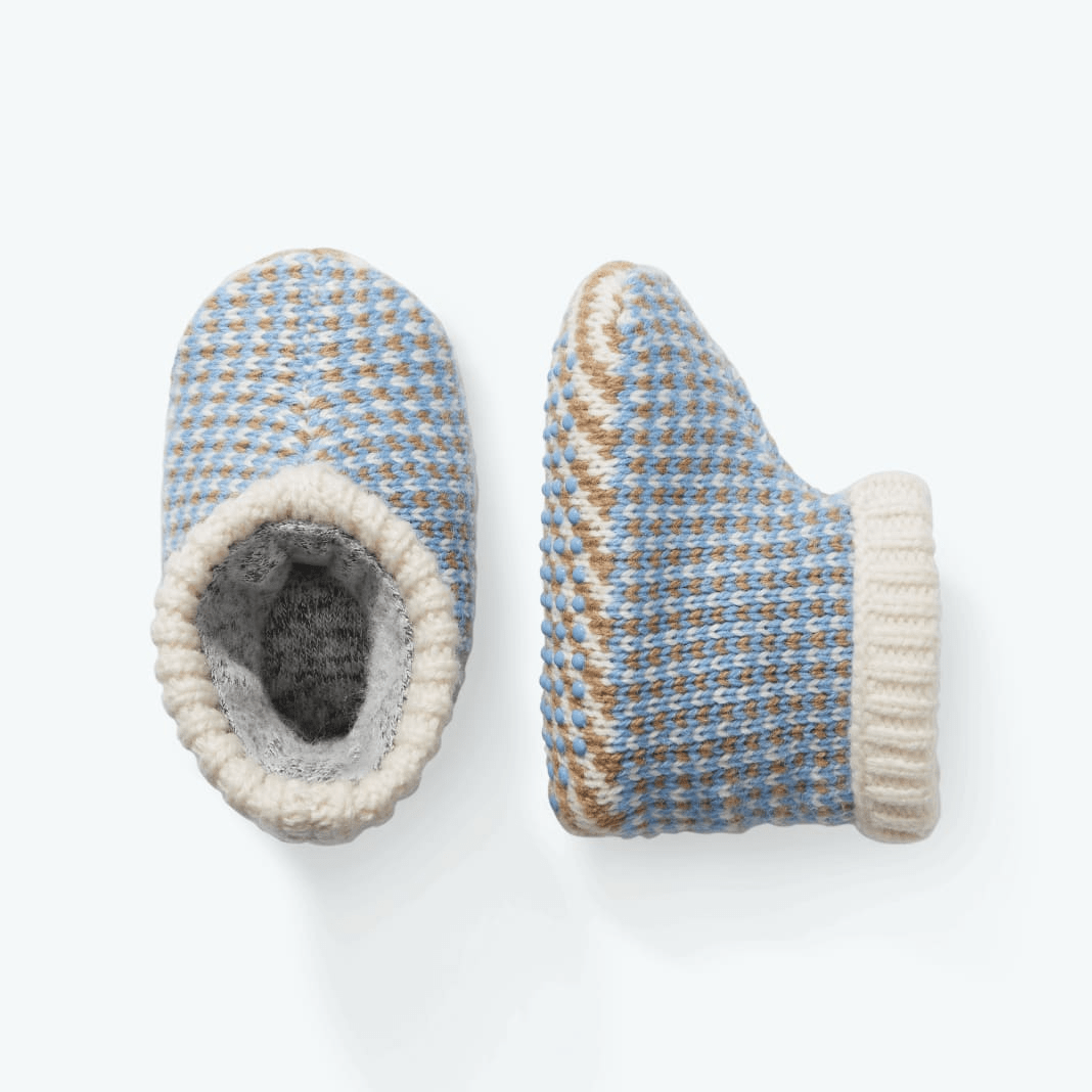 Bombas + Baby Gripper Slipper Birdseye Double Cushion