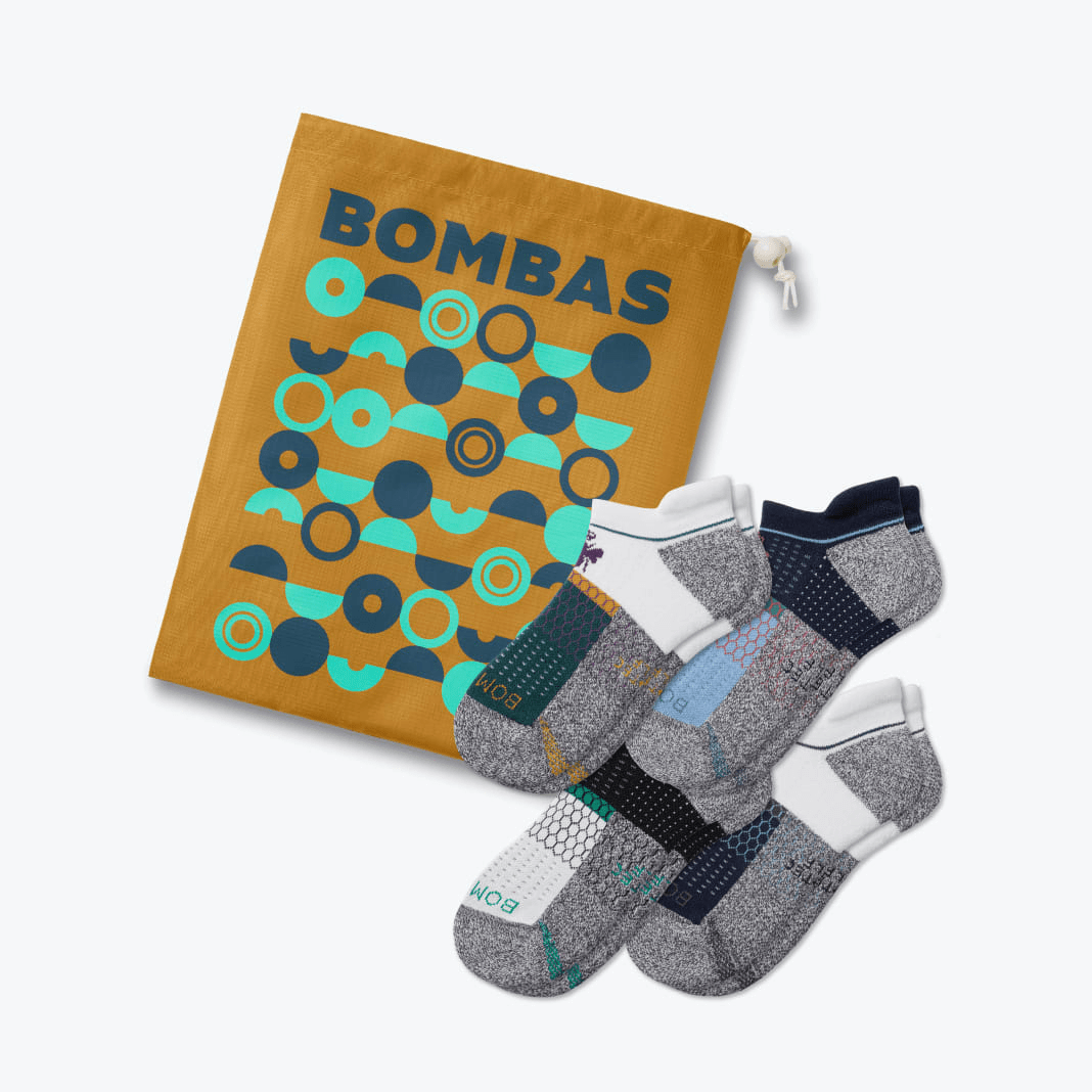 Bombas + Men’s Golf Ankle Sock 4Pack Caddie