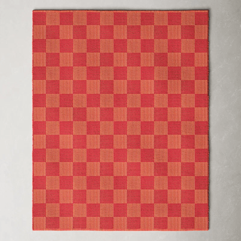 AllModern + Della Cotton Red/Rust Rug