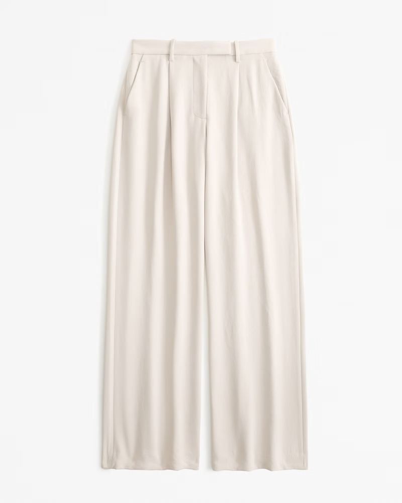 Abercrombie x Jen Reed + Curve Love Harper Tailored Premium Crepe Pant