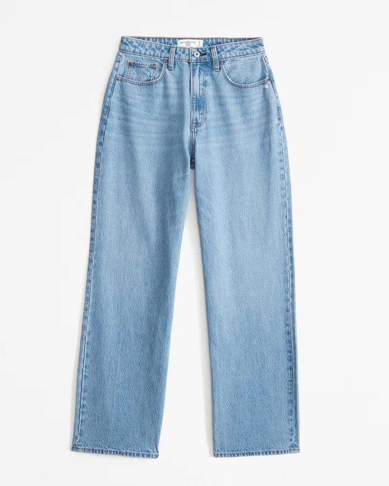 Abercrombie x Jen Reed + Curve Love High Rise Loose Jean