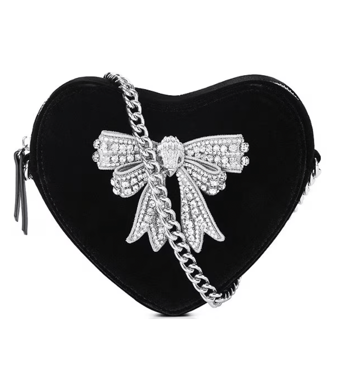 Kurt Geiger London + Kensington Bow Glitter Heart Crossbody Bag