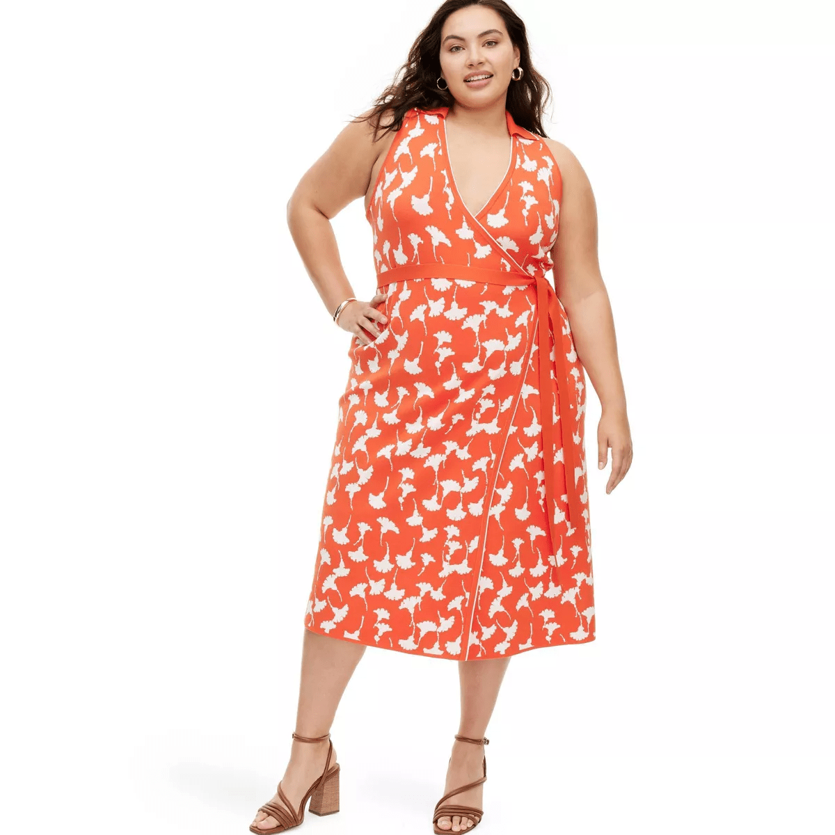 Diane von Furstenberg for Target + Collared Sleeveless Ginkgo Cherry