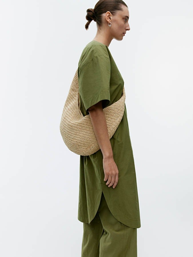 Arket + Rounded Straw Bag