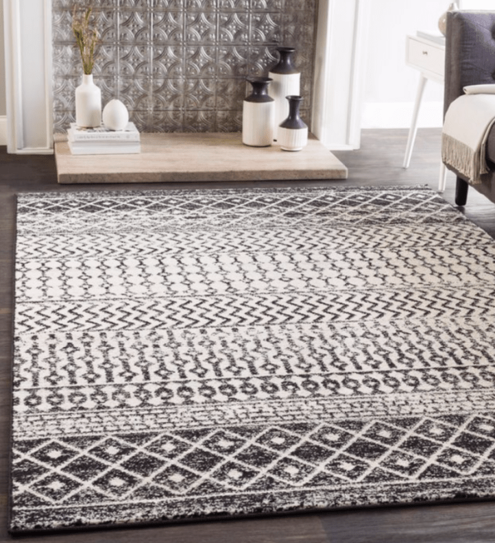 All Modern + Charcoal/Ivory Area Rug