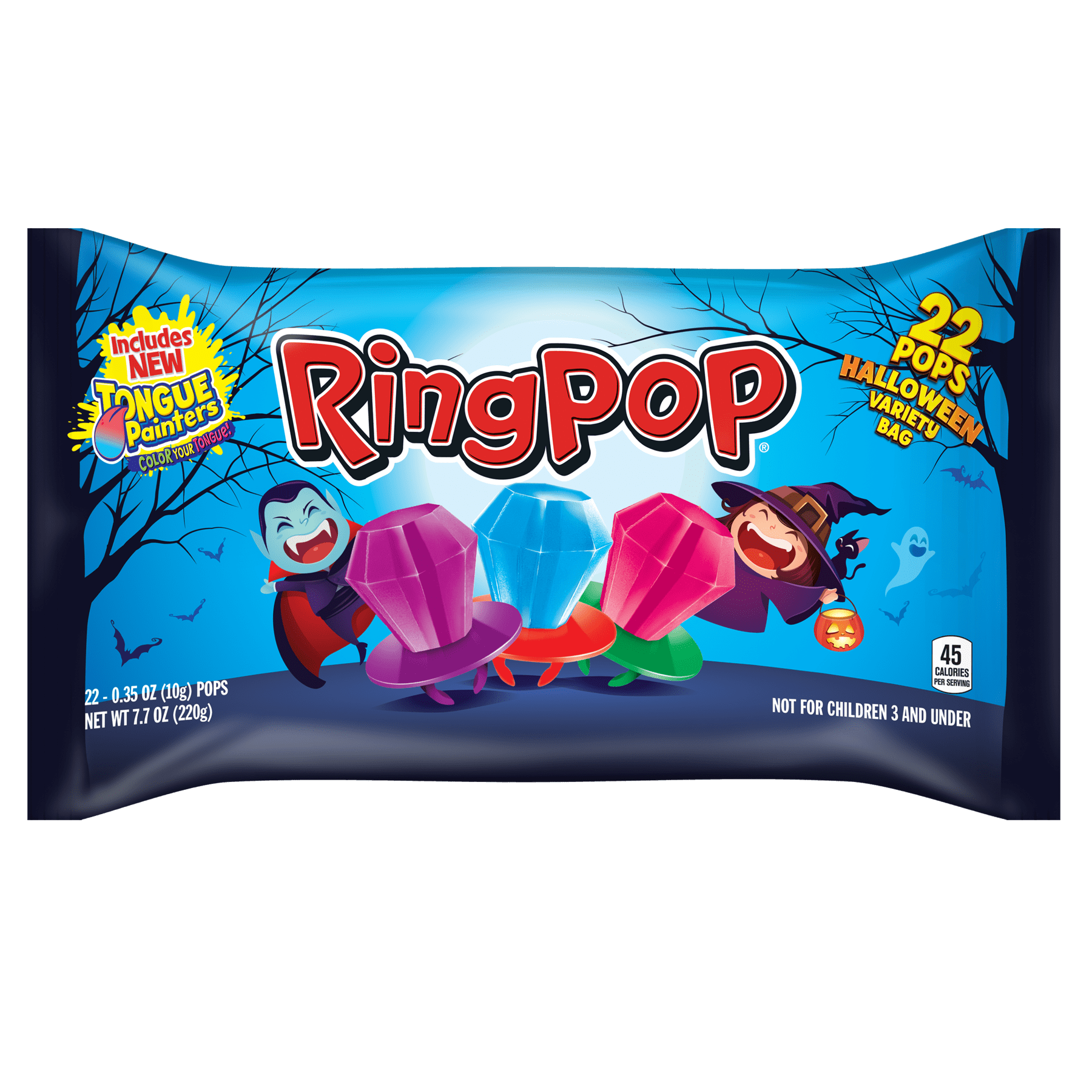Ring Pop + 22Pack Ring Pop Halloween Variety Bag