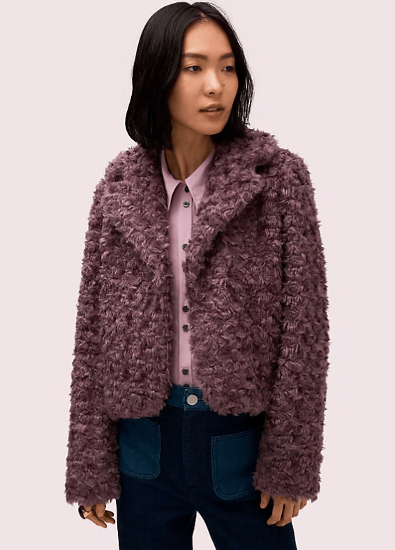 Kate Spade New York + Faux Fur Jacket