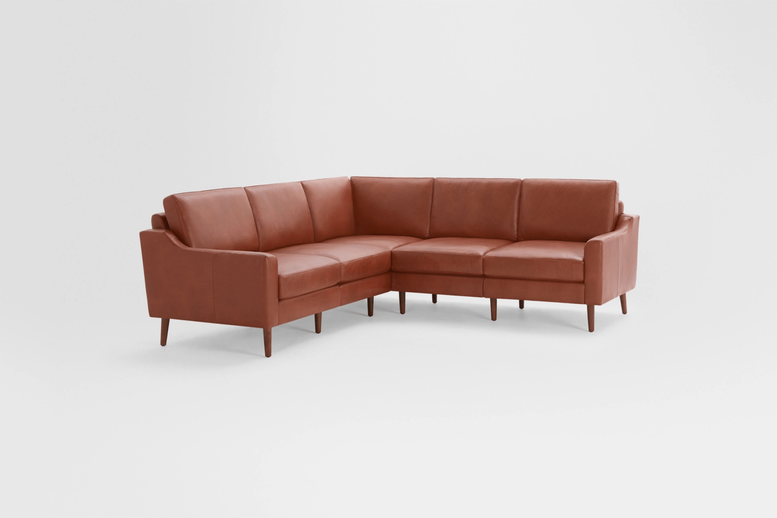 Burrow + Nomad Leather 5Seat Corner Sectional