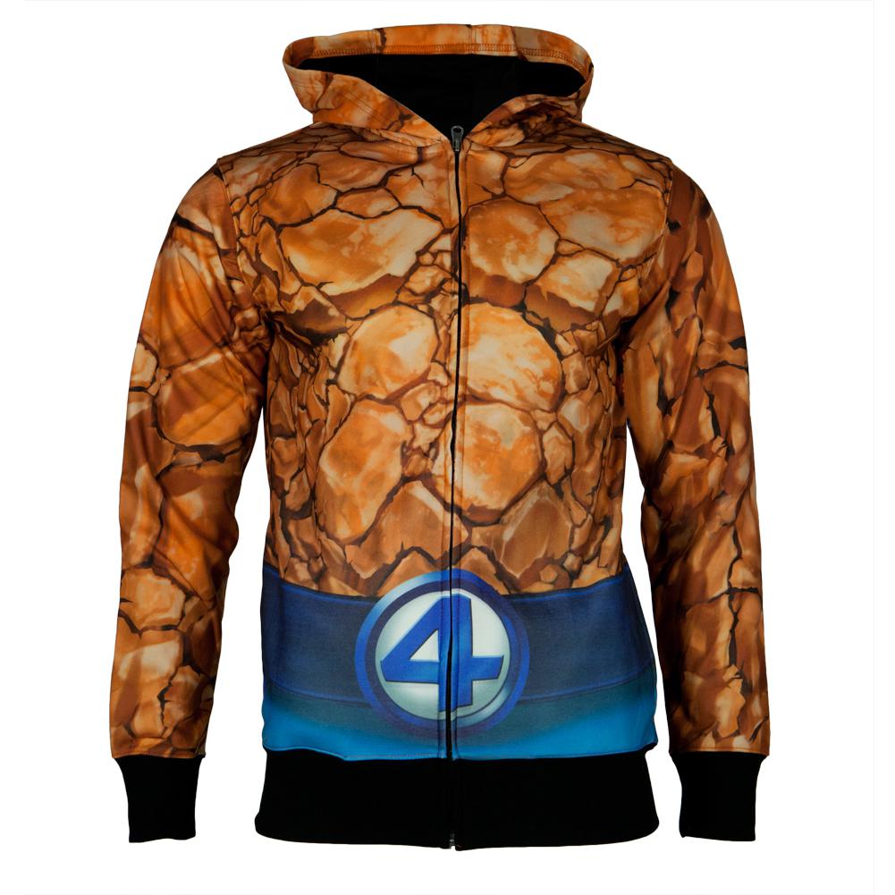 Old Glory + Fantastic Four The Thing All Over Costume Zip Hoodie
