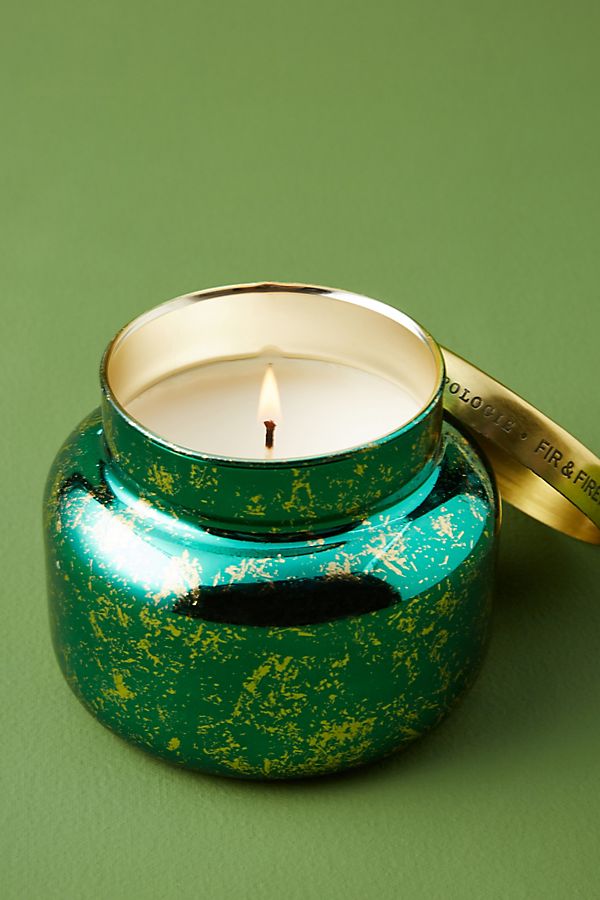 Capri Blue Anthropologie + Blue Fir & Firewood Jar Candle