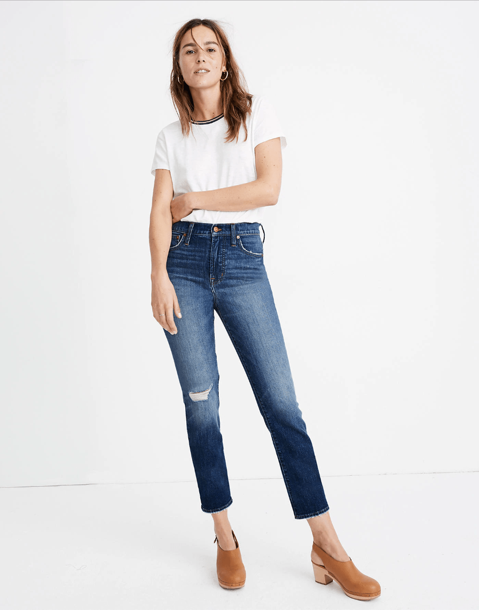 Madewell + The Perfect Vintage Jean in Bellbrook Wash Comfort Stretch