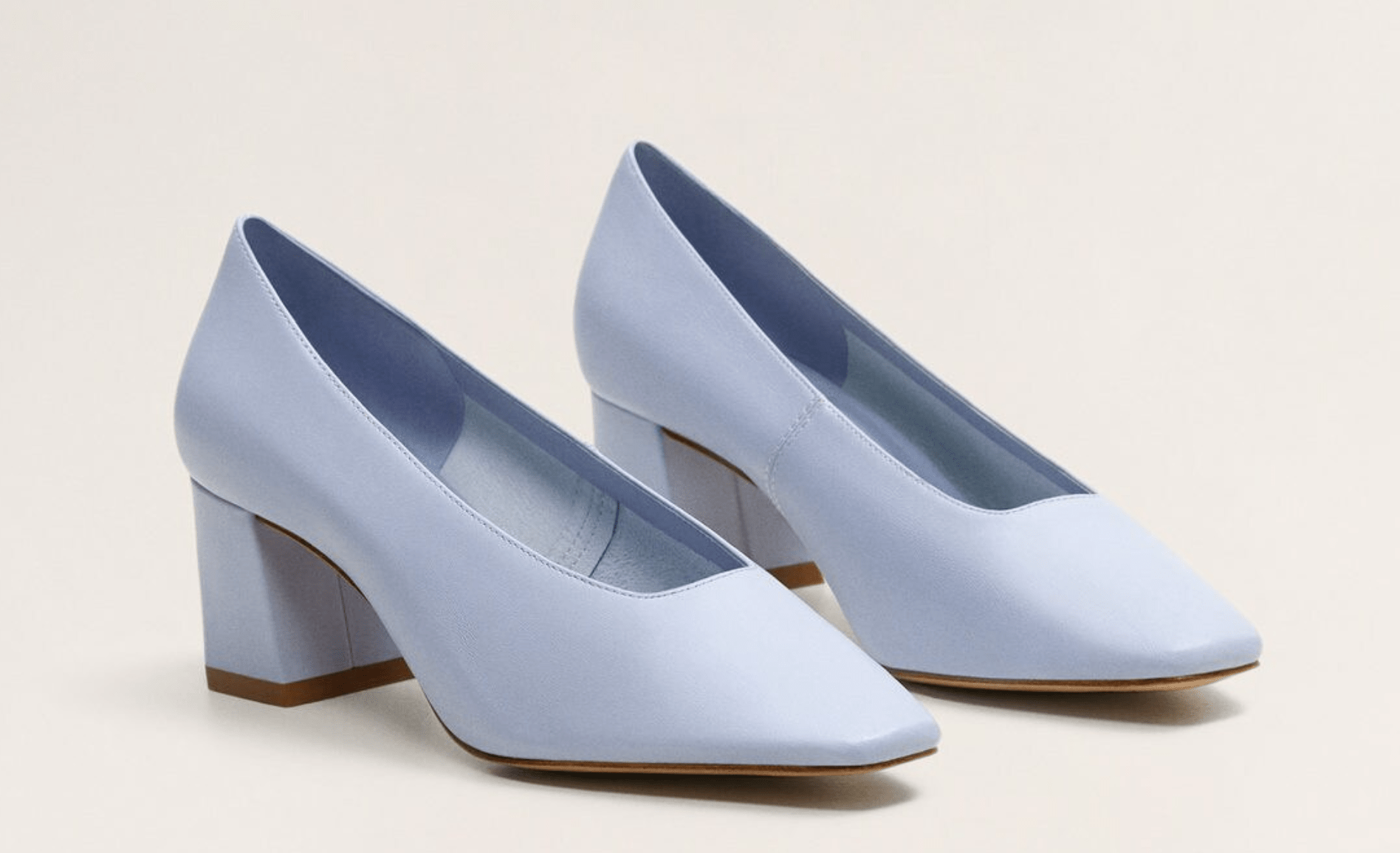 Mango + Heel Leather Shoes