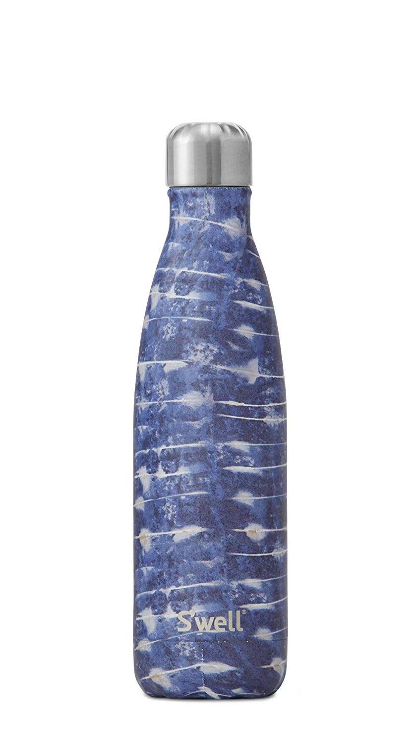 Swell + S’well Vacuum Insulated Stainless Steel Water Bottle, 17 oz, Ornos