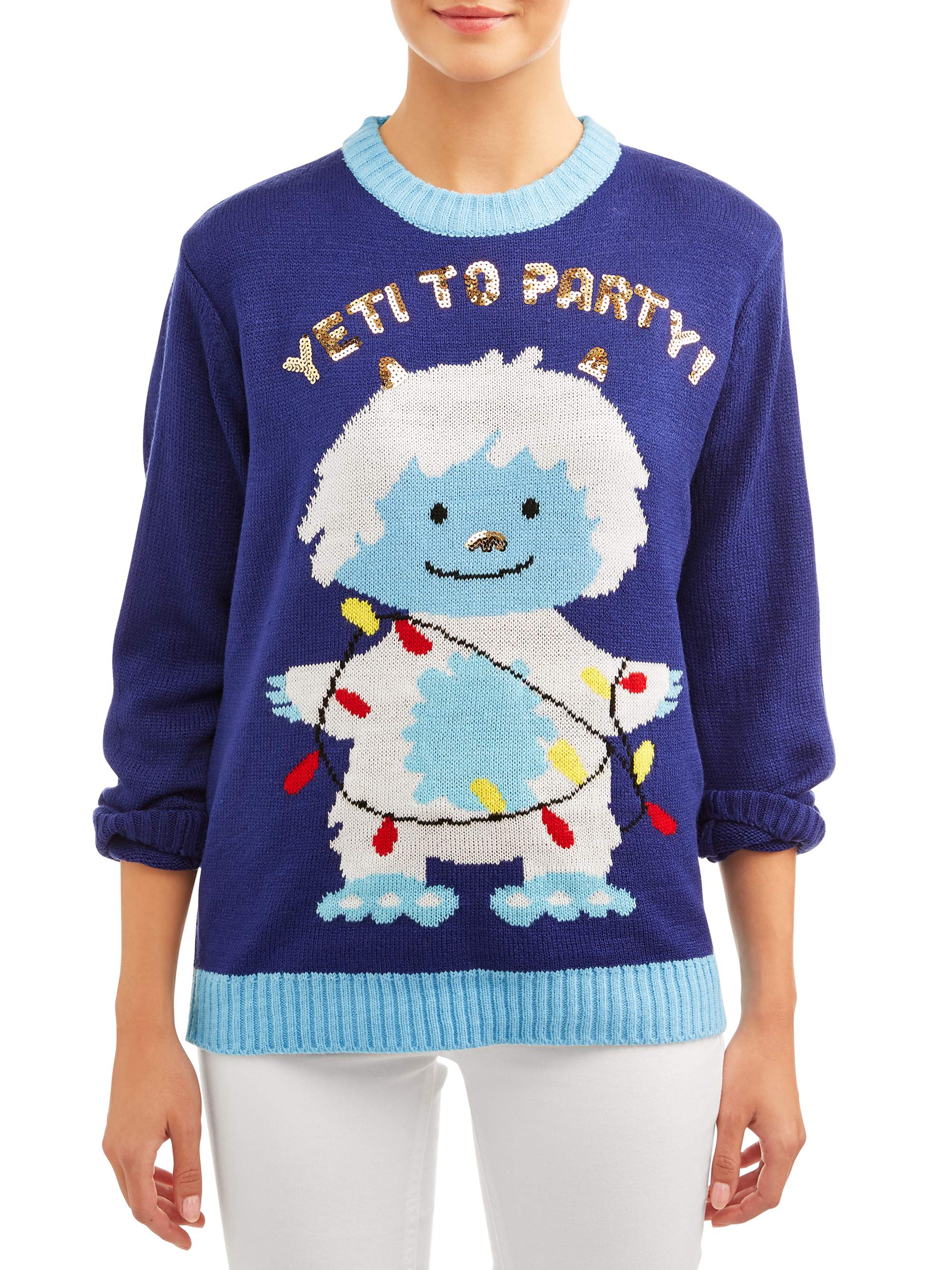 Merry Christmas + “Yeti to Party” Ugly Christmas Sweater