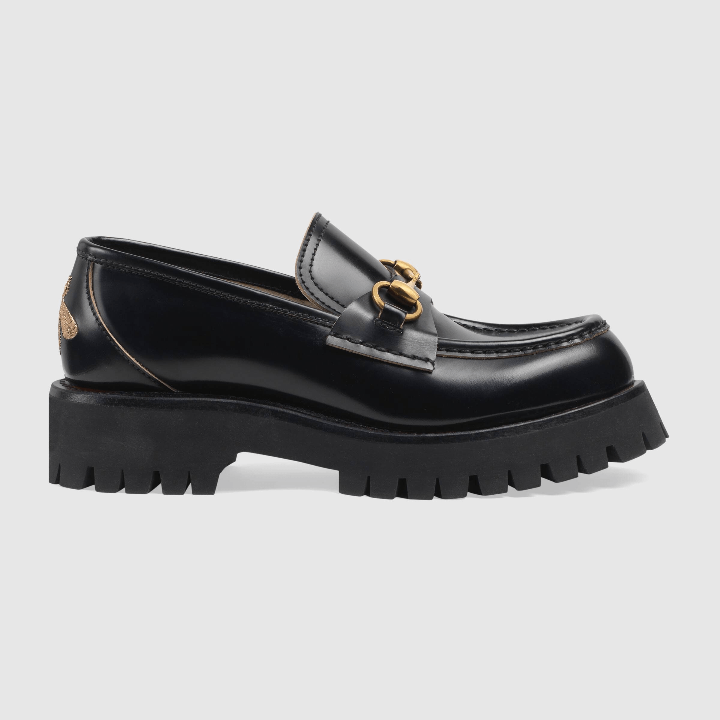 Gucci + Leather Lug Sole Loafer