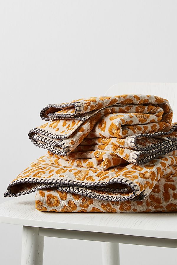 Anthropologie + Lola Leopard Hand Towel