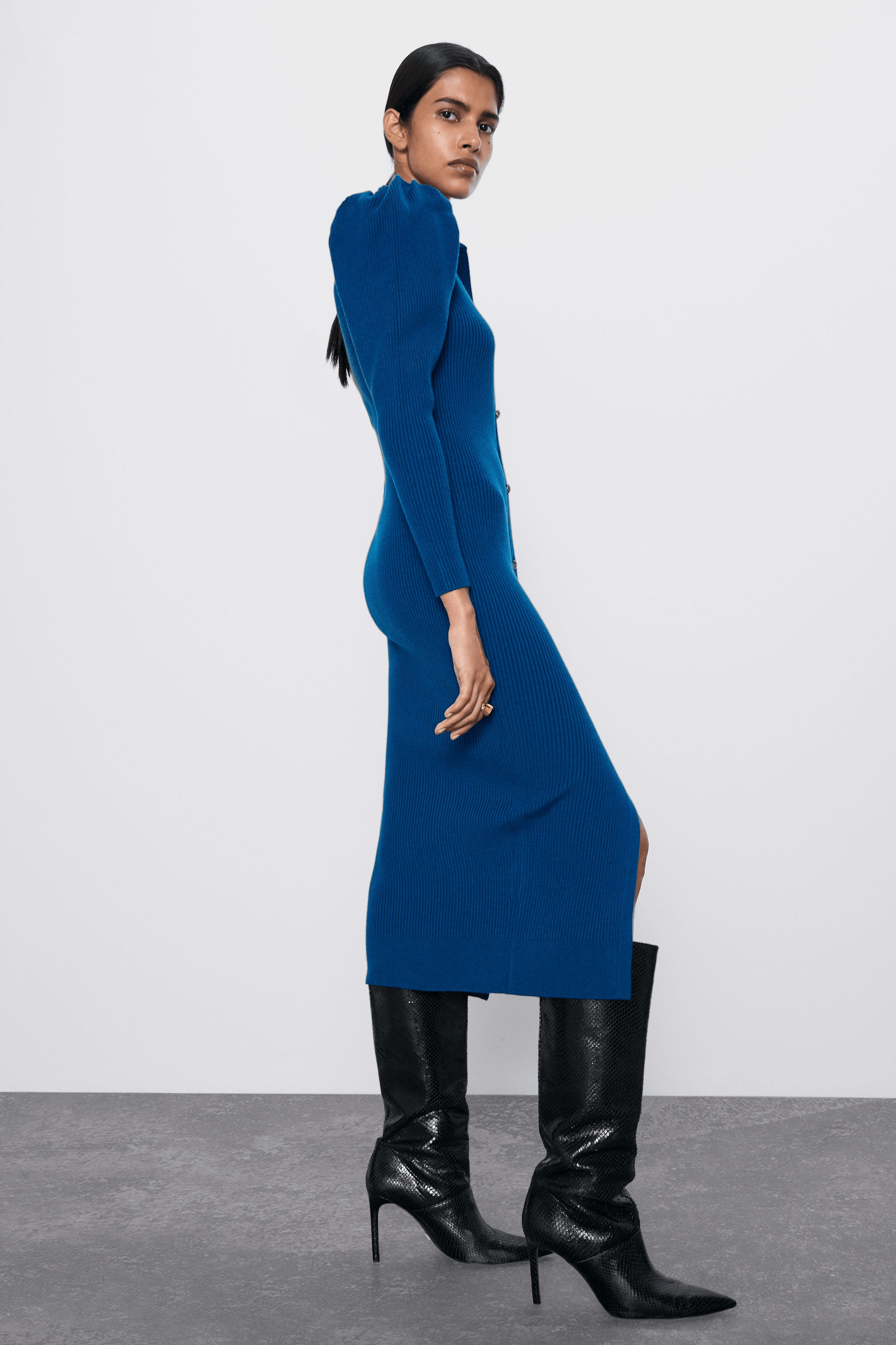 Zara + Knit Midi Dress