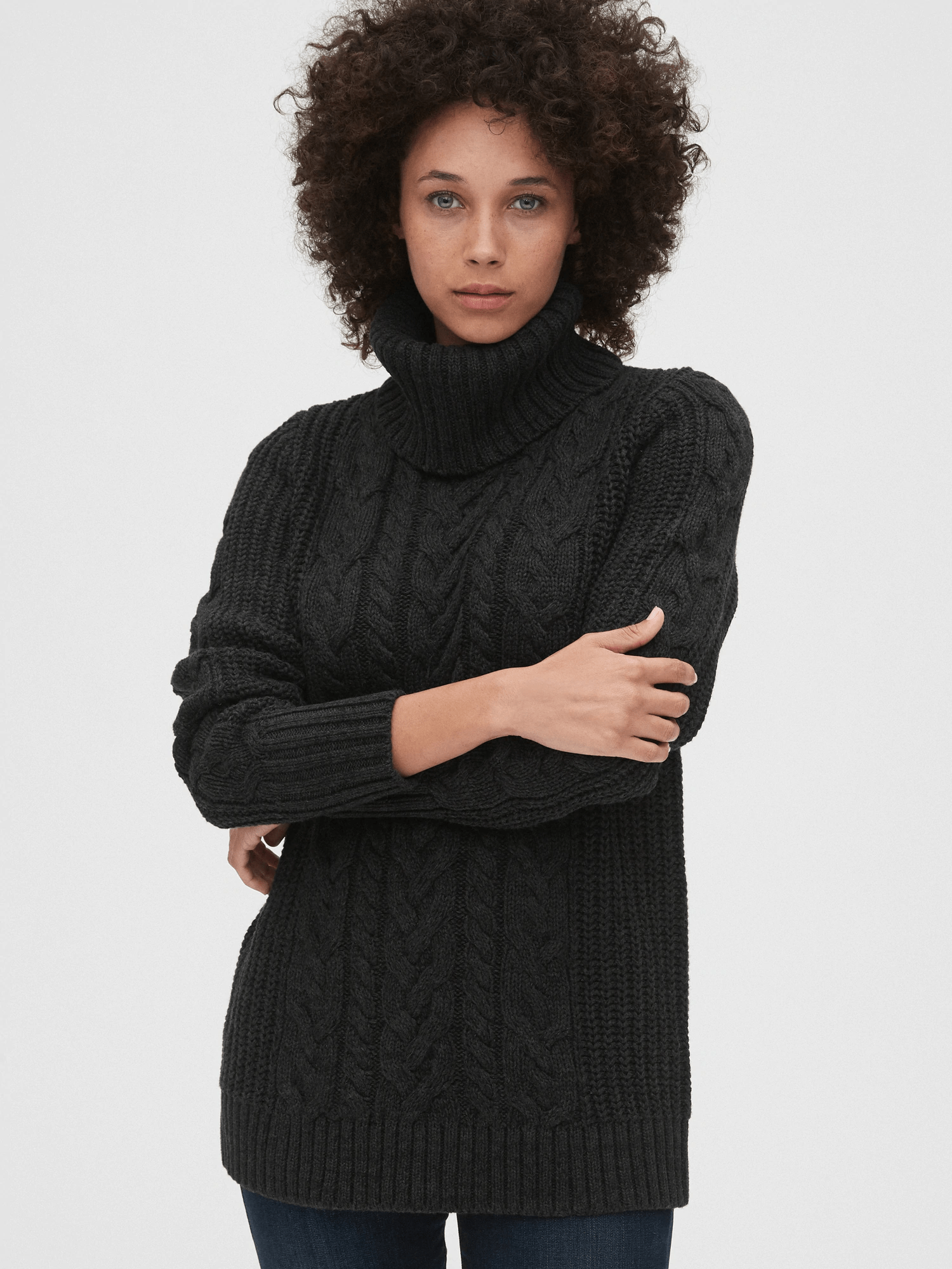 Gap + CableKnit Turtleneck Tunic Sweater