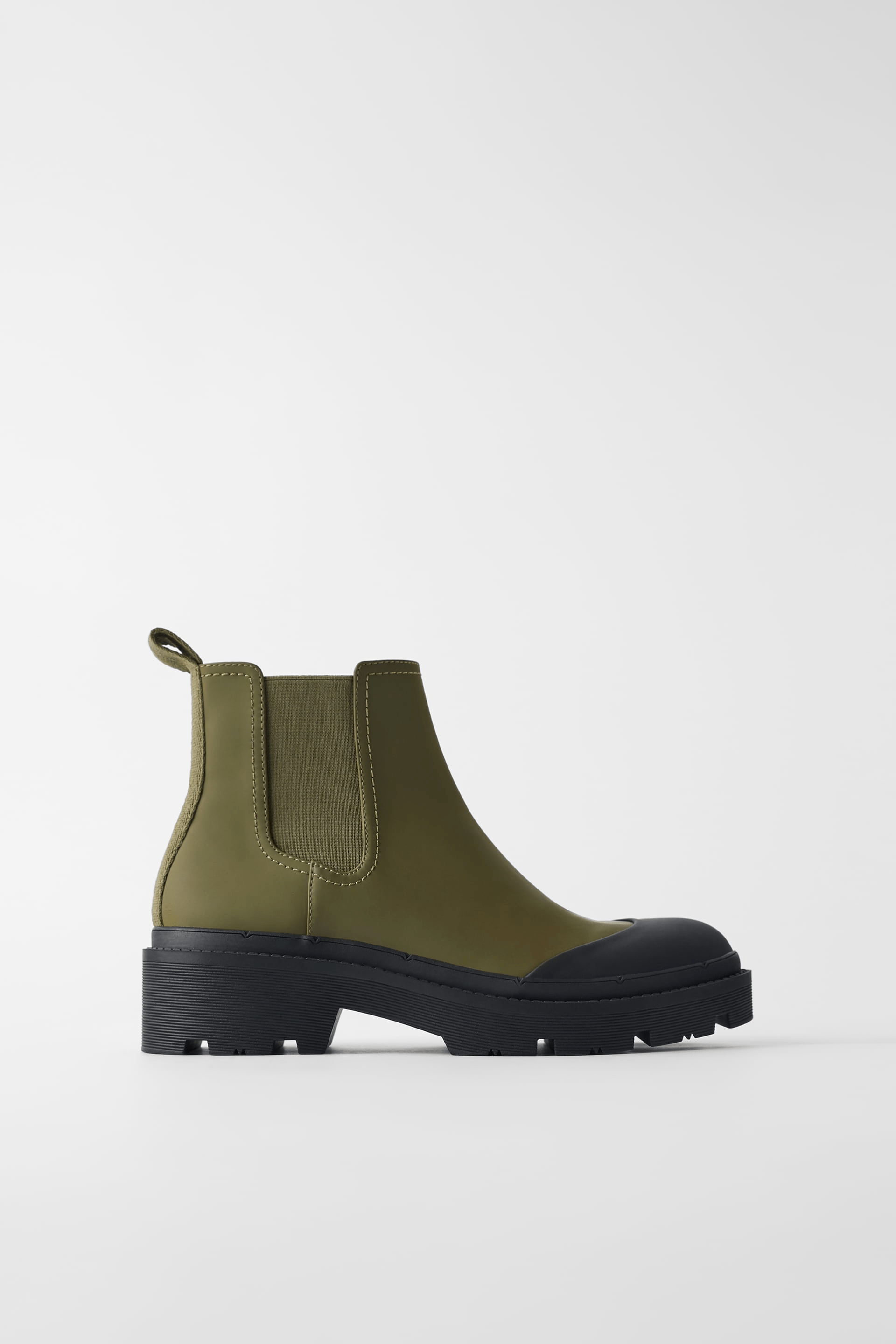 Zara + Low Heeled Technical Ankle Boots