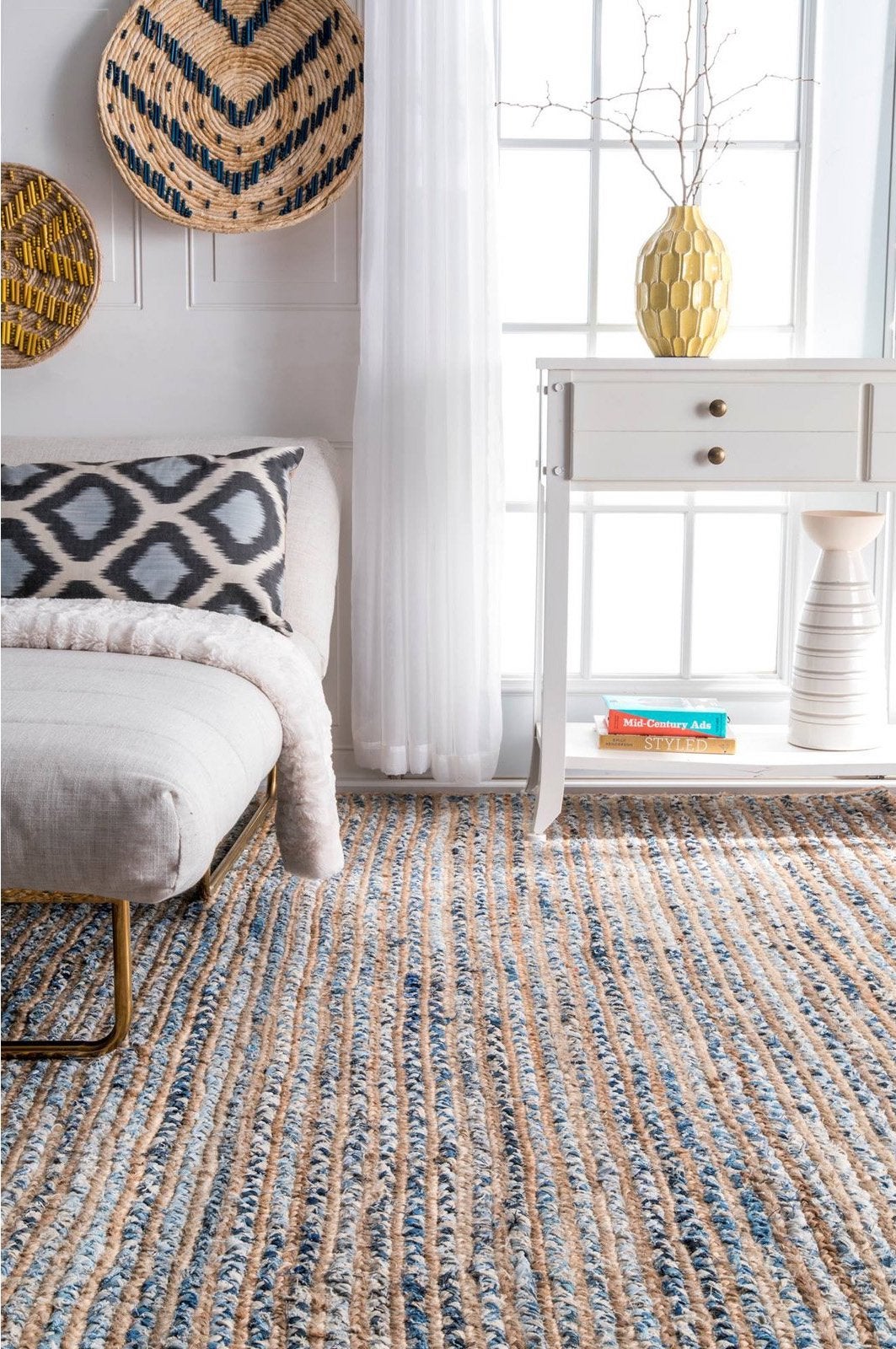 Joss & Main + Goshen HandBraided Ivory Area Rug